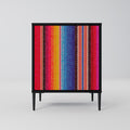 ETHNIC MEXICAN Sideboard mit 1 Tür in Schwarz