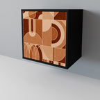 PRISM MOSAIC Sideboard mit 1 Tür in Schwarz