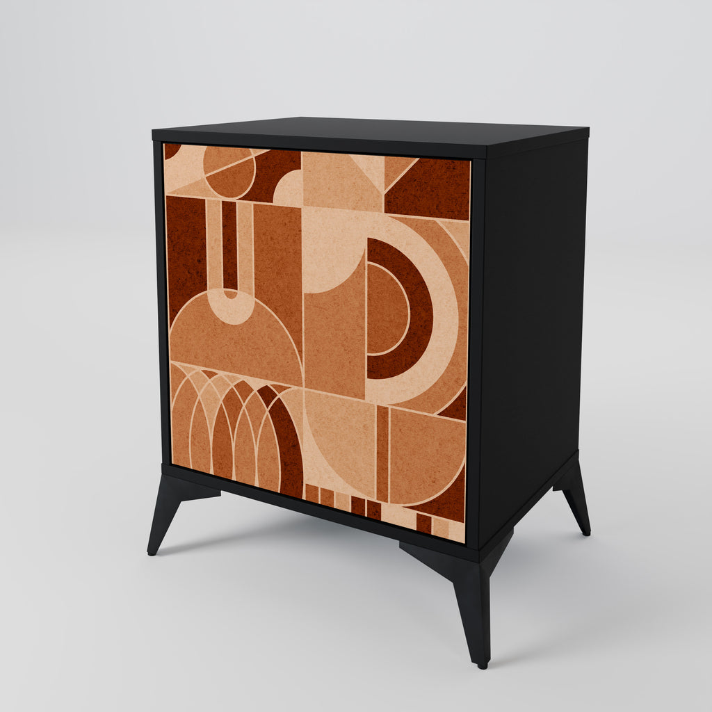 PRISM MOSAIC Sideboard mit 1 Tür in Schwarz