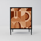 PRISM MOSAIC Sideboard mit 1 Tür in Schwarz