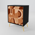 PRISM MOSAIC Sideboard mit 1 Tür in Schwarz