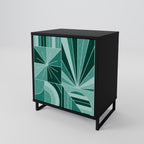 HARMONIC GRID 1-Door Sideboard in Black Finish