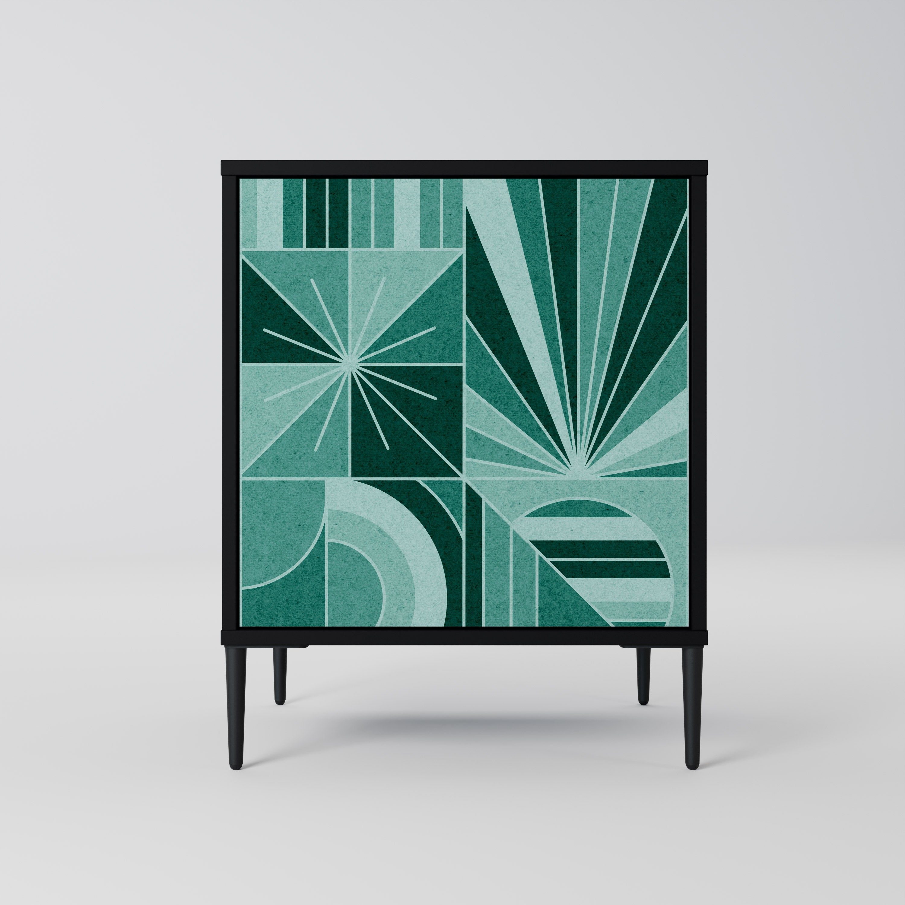 HARMONIC GRID Sideboard mit 1 Tür in Schwarz