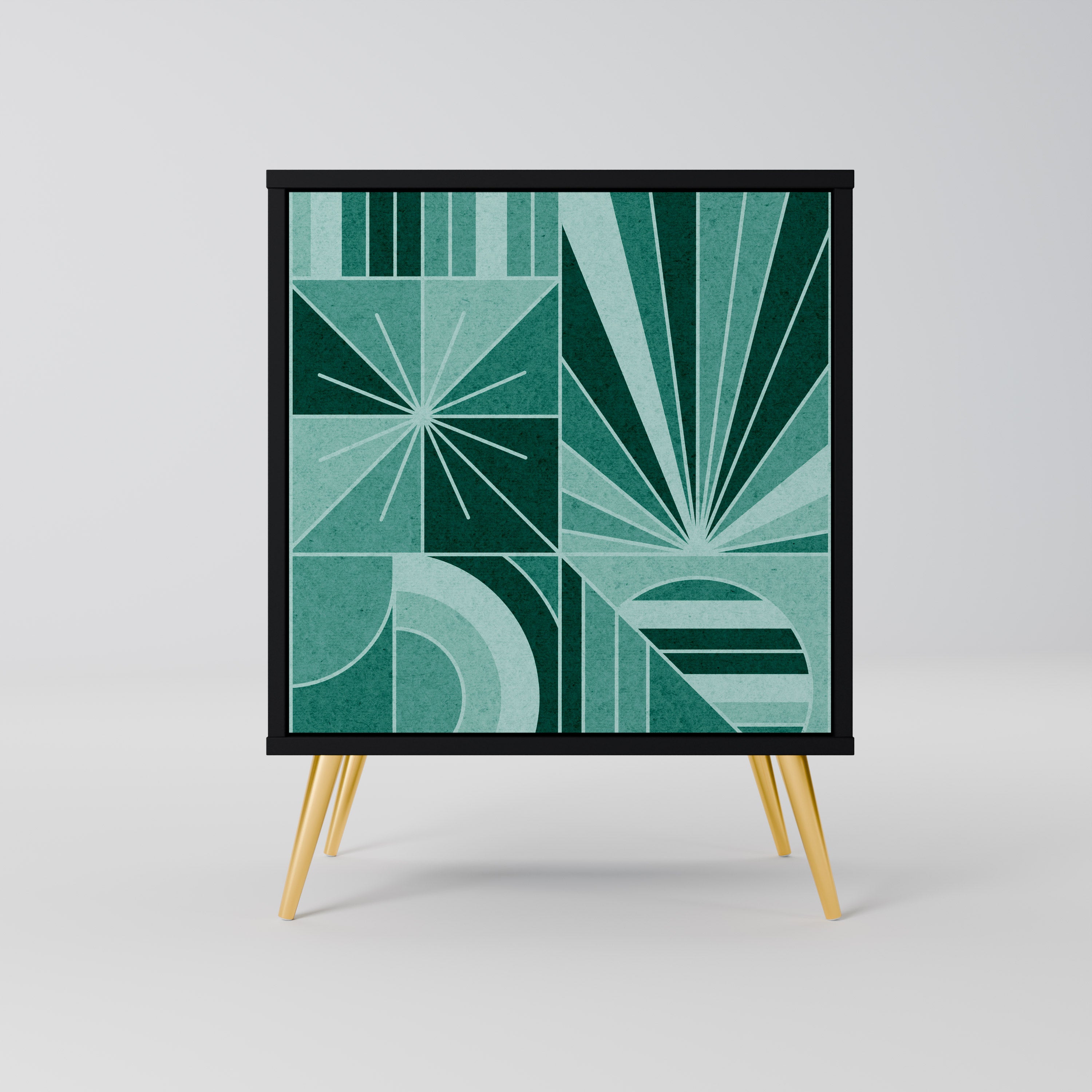 HARMONIC GRID Sideboard mit 1 Tür in Schwarz