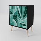 HARMONIC GRID 1-Door Sideboard in Black Finish