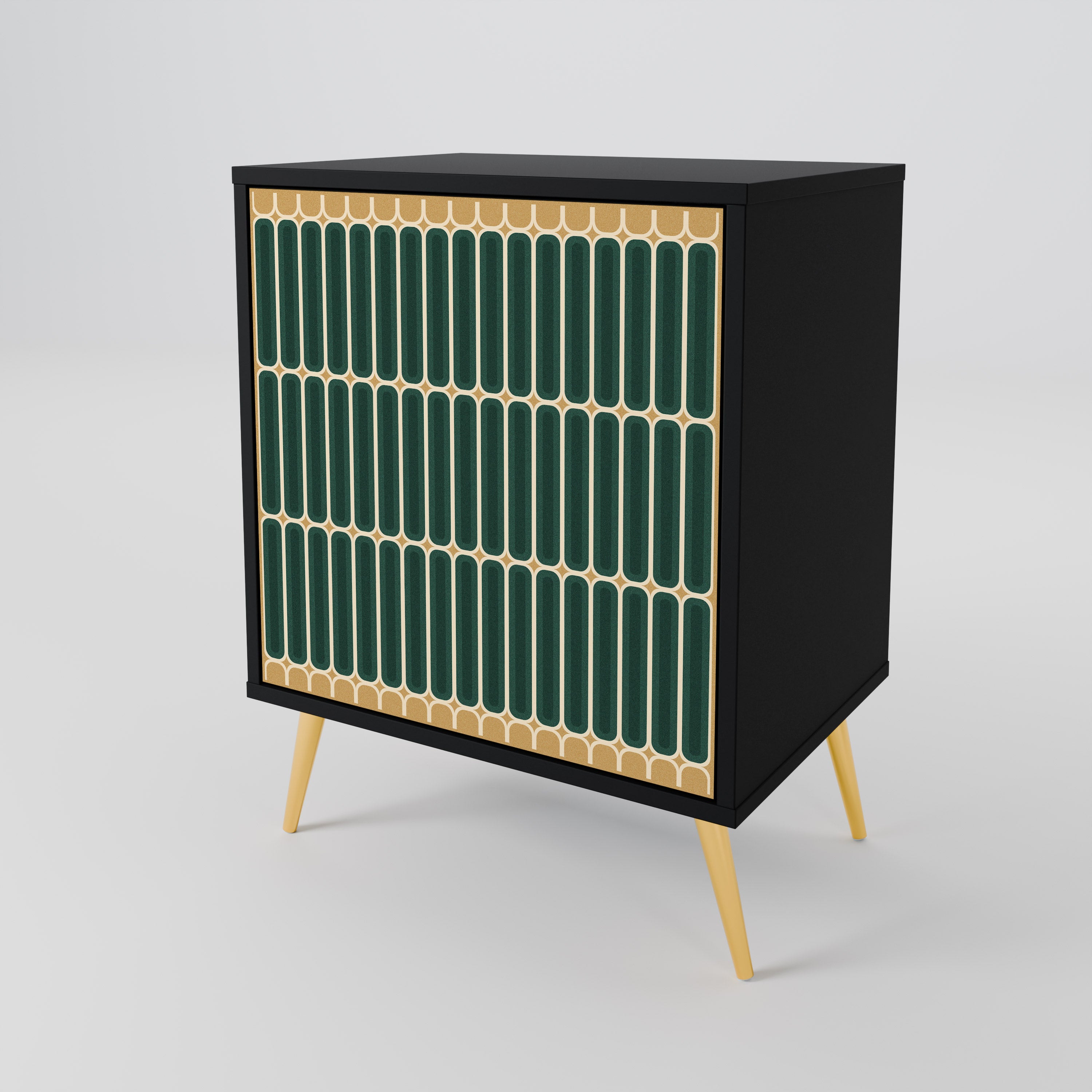 ILUSION GATE Sideboard mit 1 Tür in Schwarz