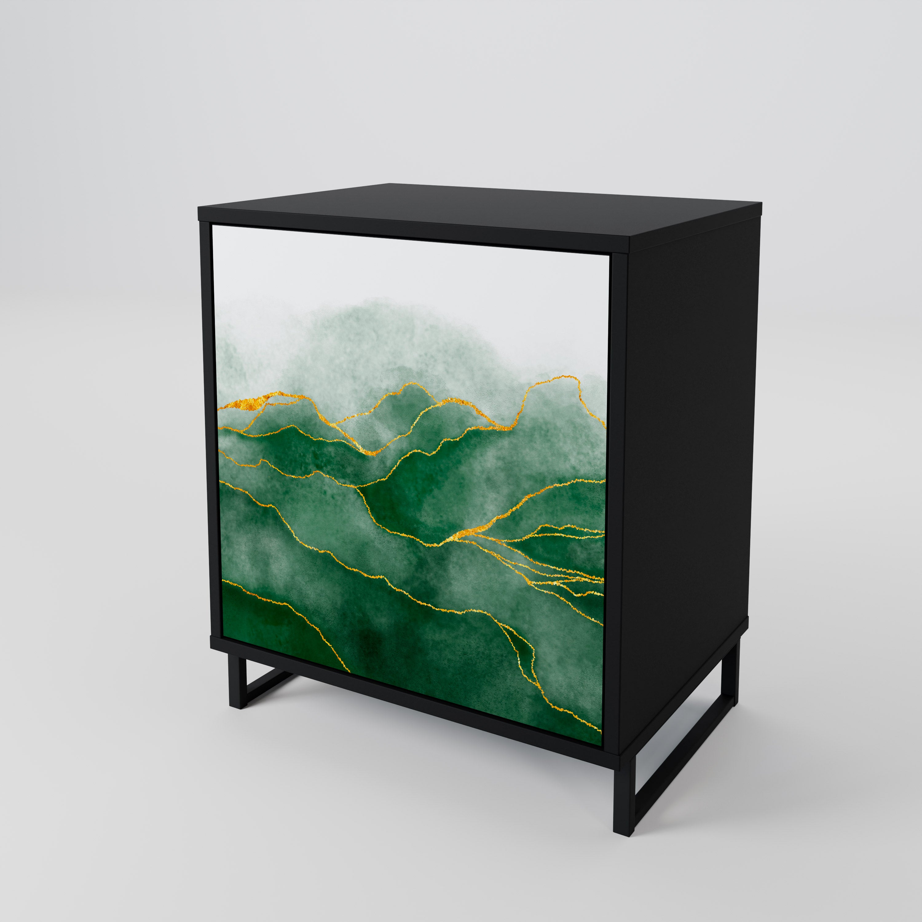EXPENSIVE NATURE Sideboard mit 1 Tür in Schwarz