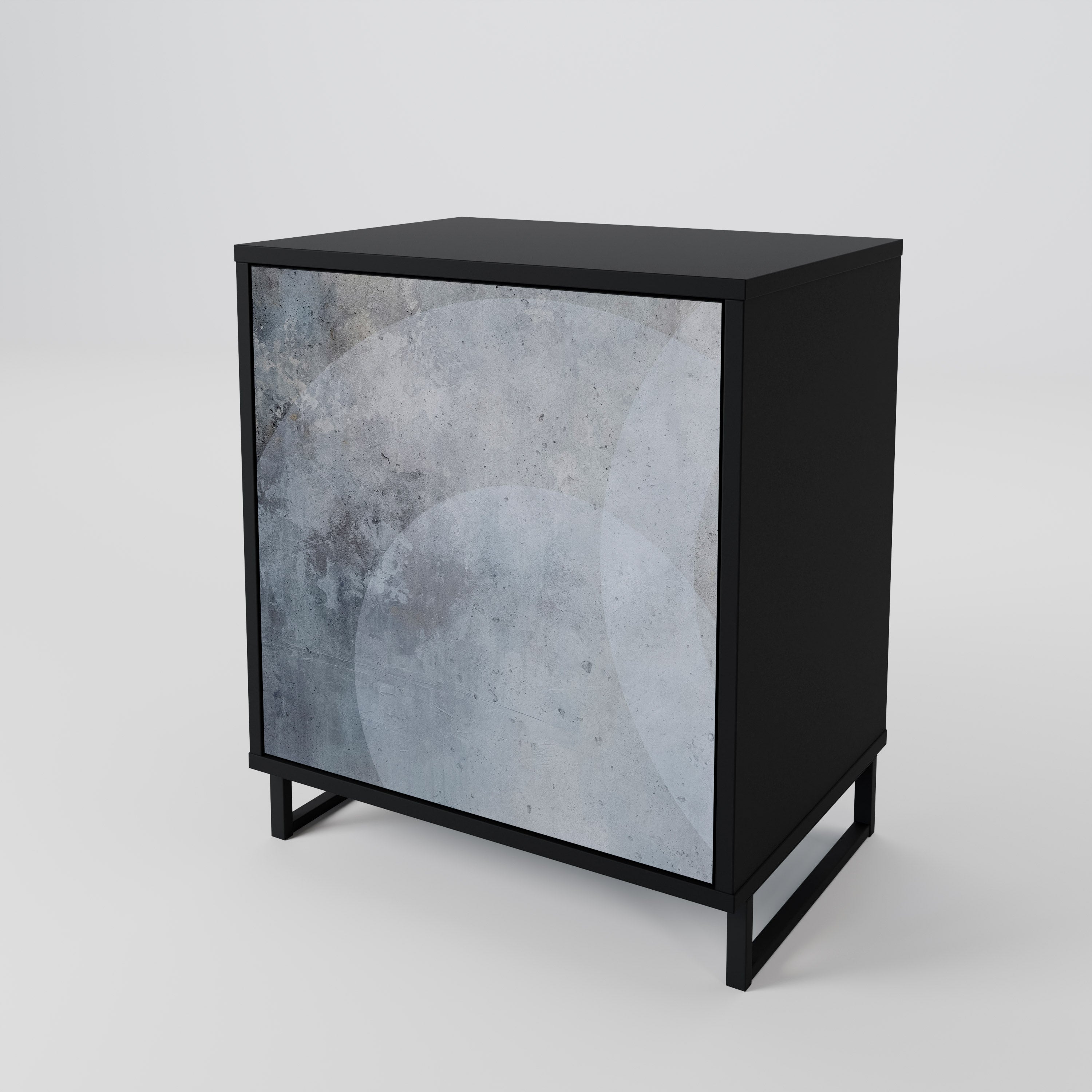 MUTED ARC Sideboard mit 1 Tür in Schwarz