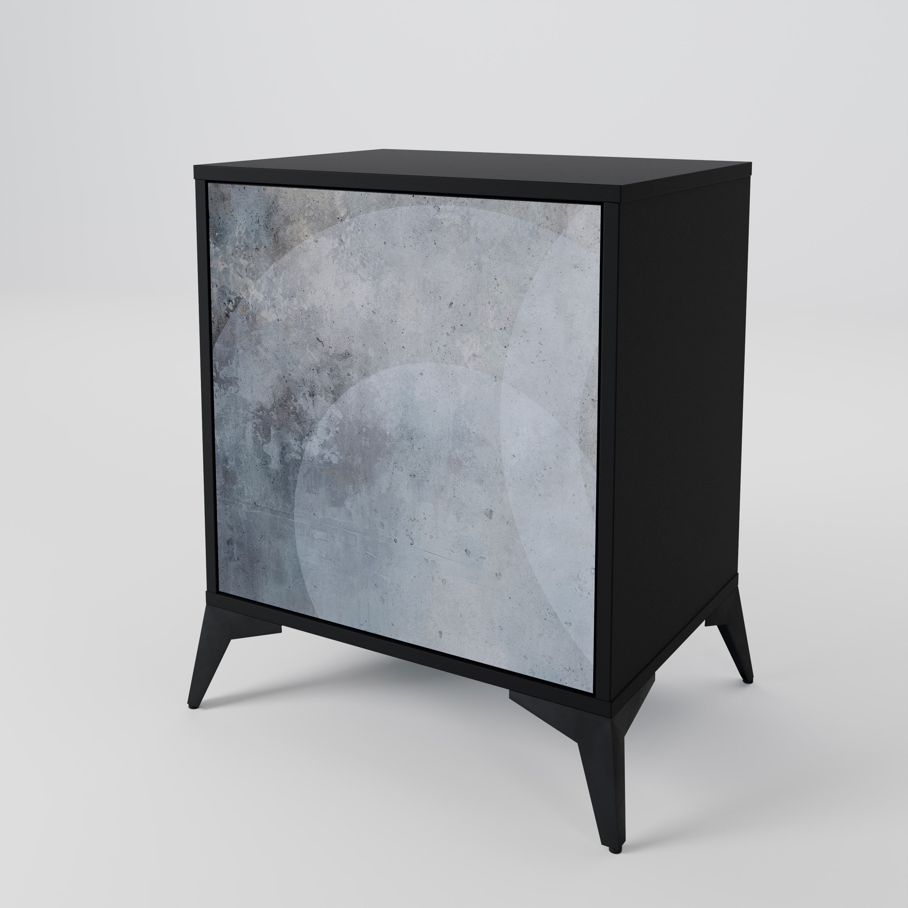 MUTED ARC Sideboard mit 1 Tür in Schwarz