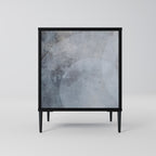MUTED ARC 1-Door Sideboard in Black Finish