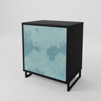 SKY WASH 1-Door Sideboard in Black Finish