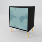 SKY WASH 1-Door Sideboard in Black Finish