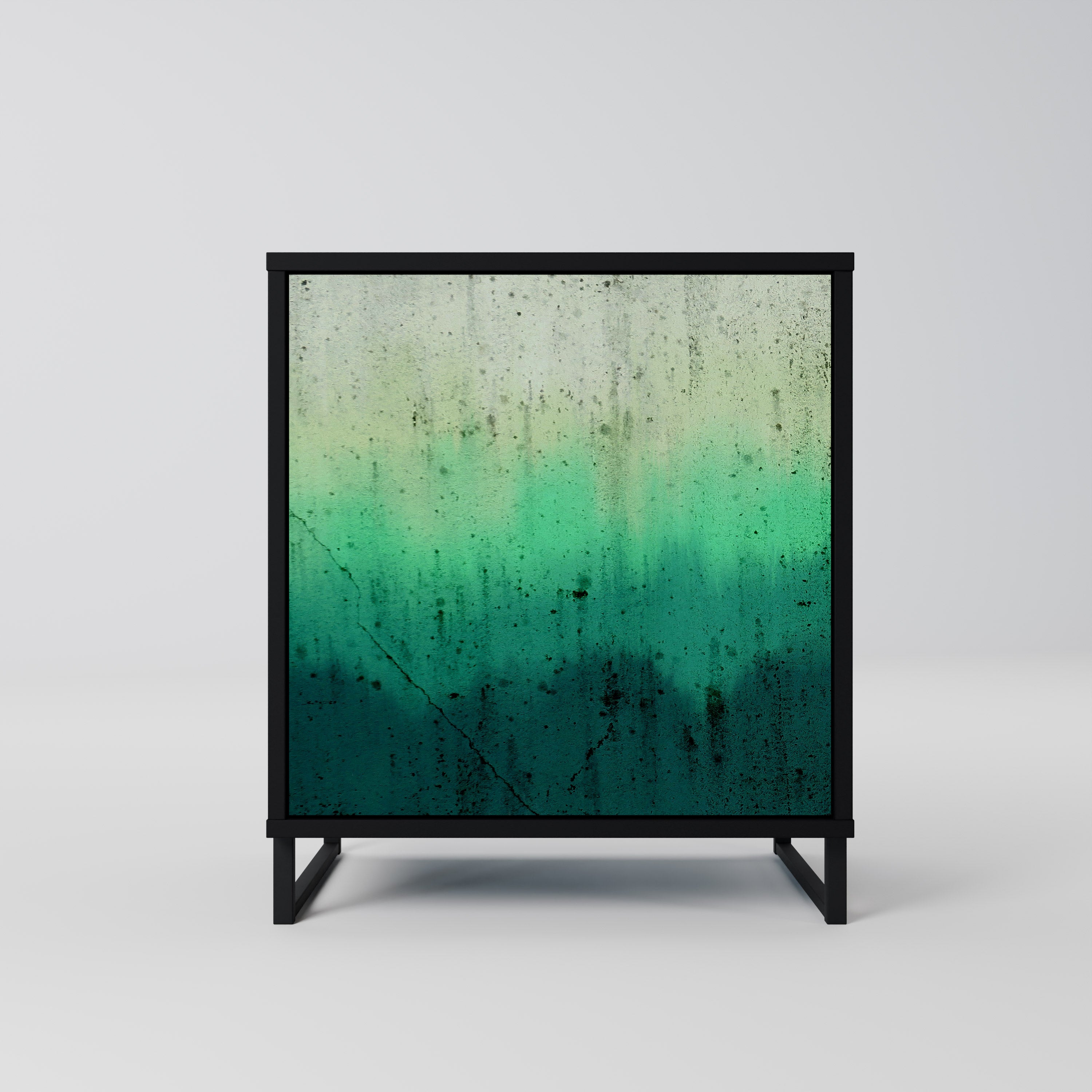 NORTHERN LIGHTS Sideboard mit 1 Tür in Schwarz