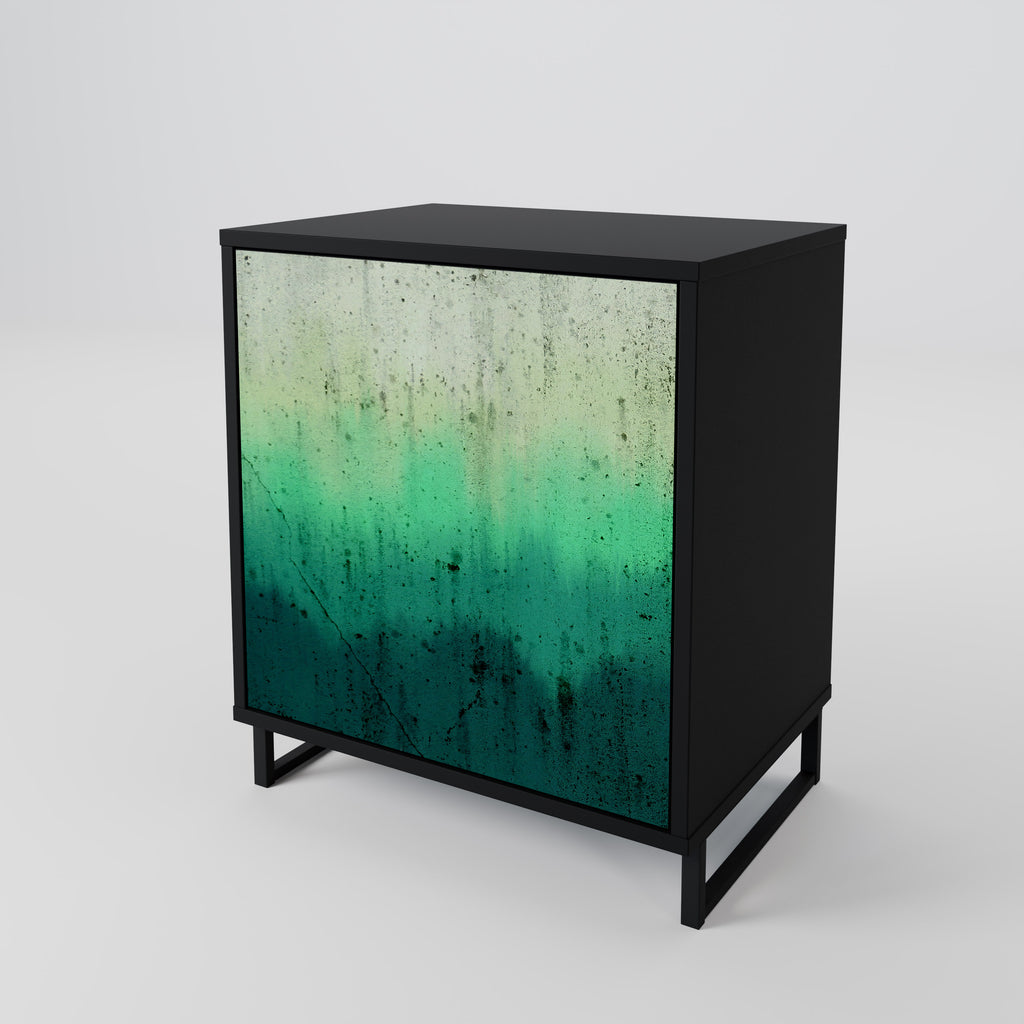 NORTHERN LIGHTS Sideboard mit 1 Tür in Schwarz