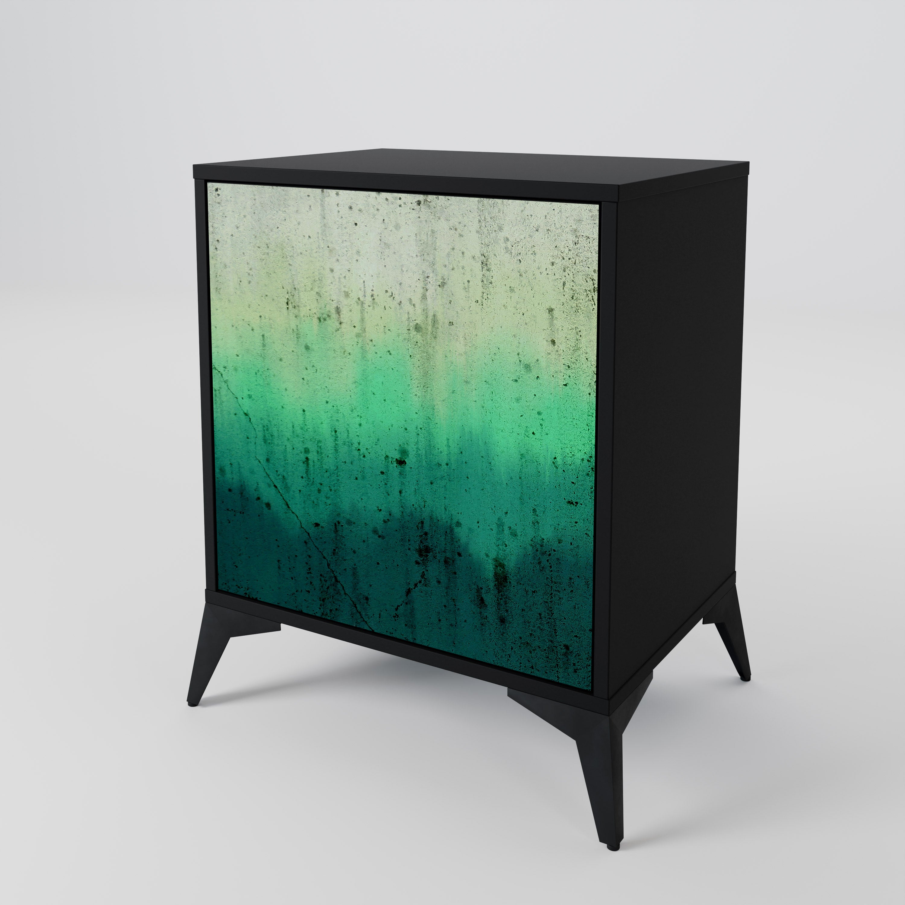 NORTHERN LIGHTS Sideboard mit 1 Tür in Schwarz