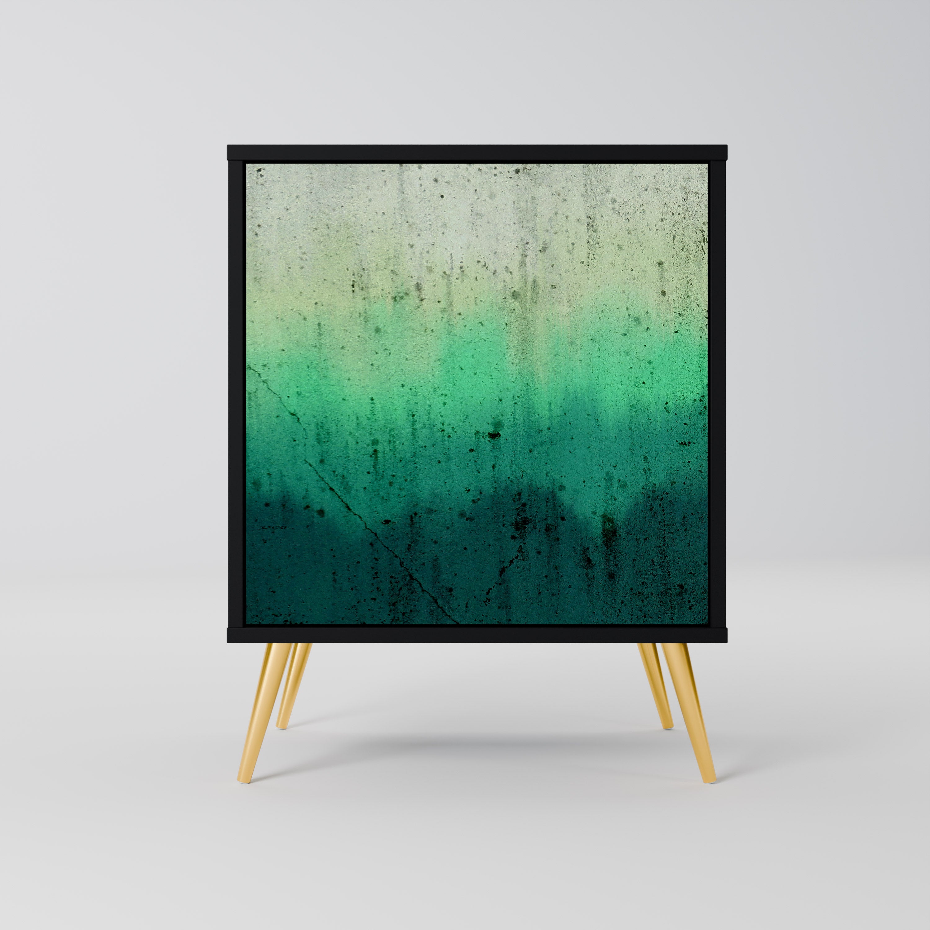 NORTHERN LIGHTS Sideboard mit 1 Tür in Schwarz