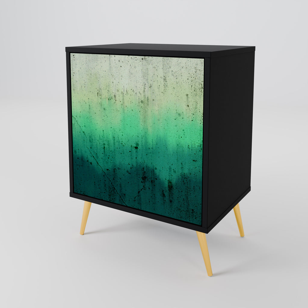 NORTHERN LIGHTS Sideboard mit 1 Tür in Schwarz