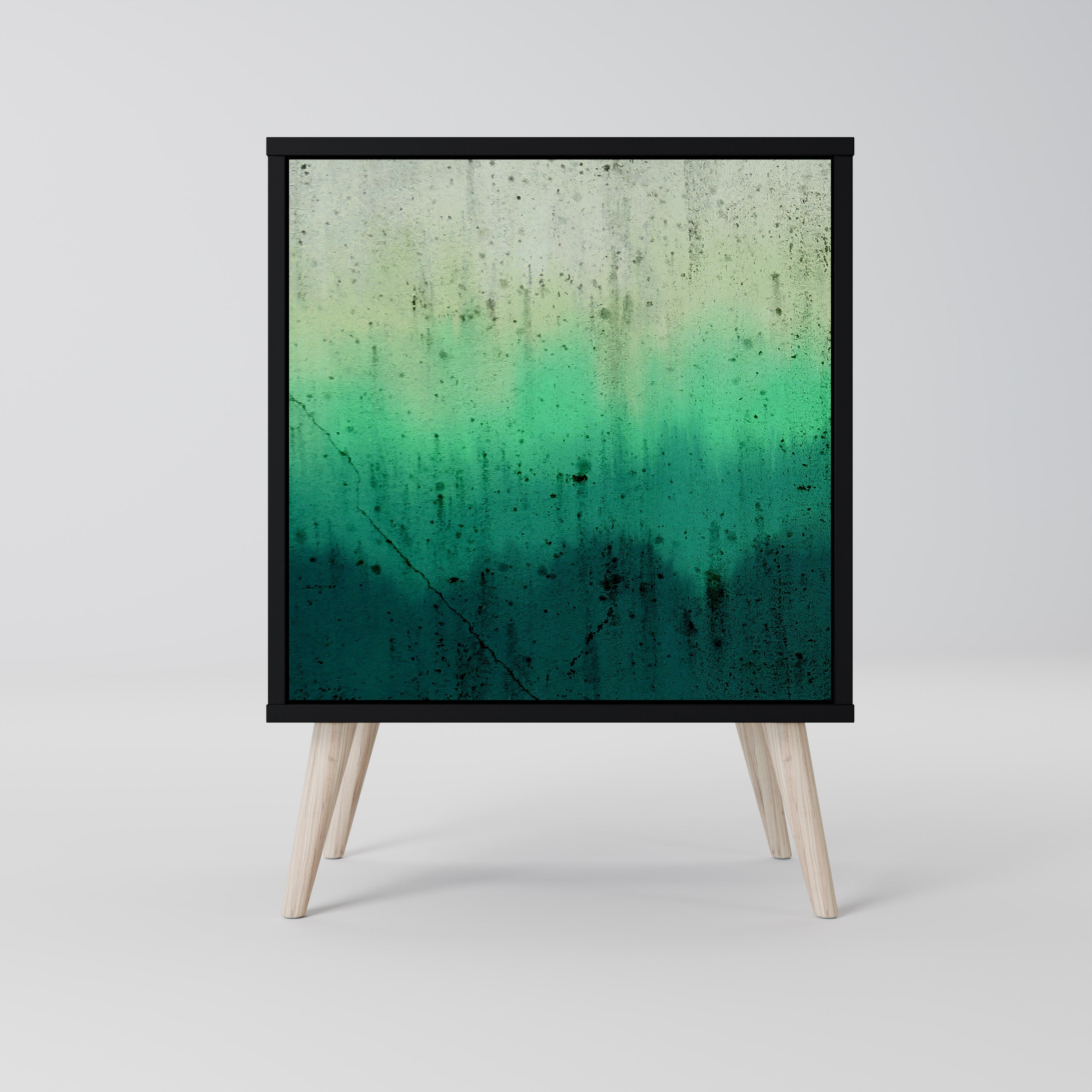 NORTHERN LIGHTS Sideboard mit 1 Tür in Schwarz