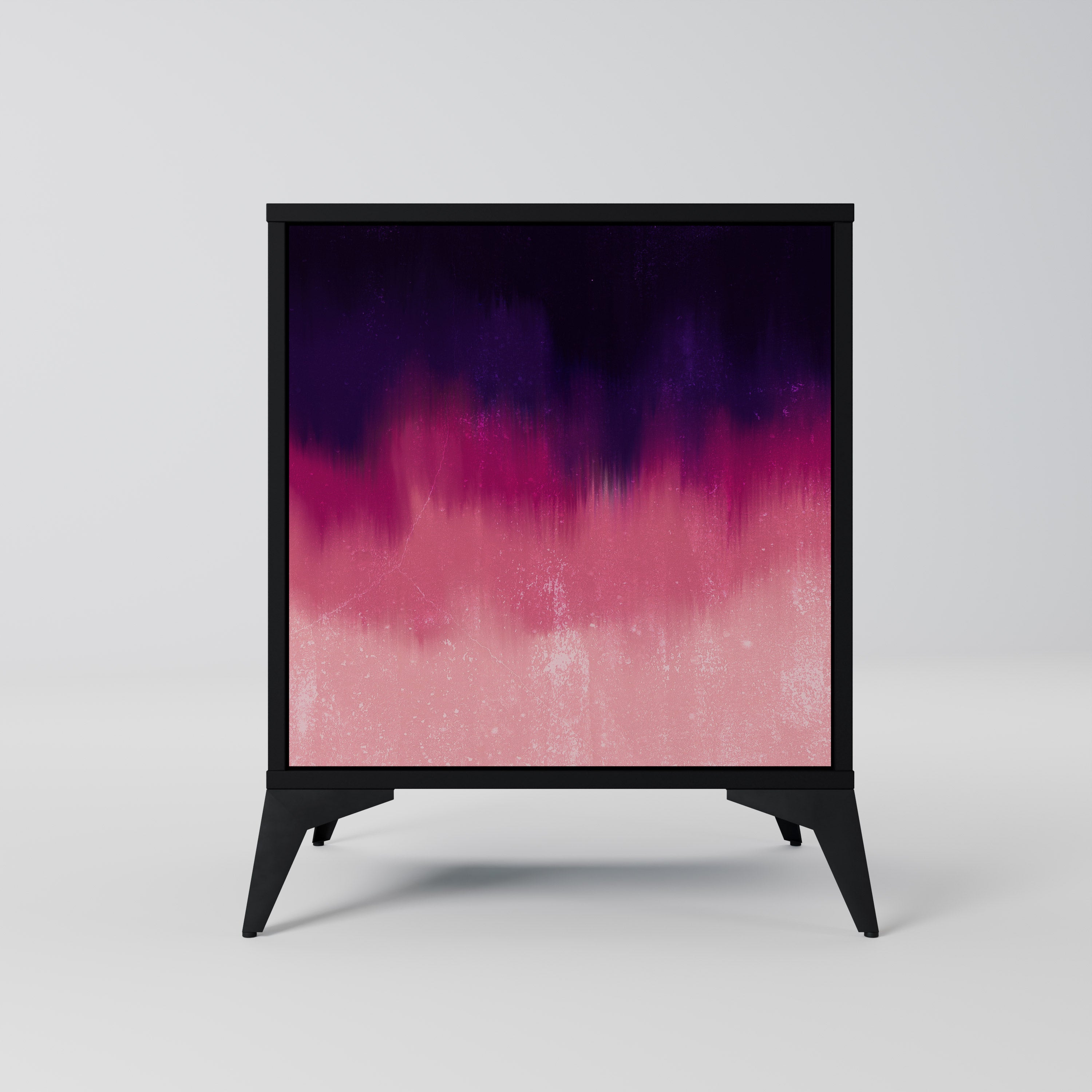 AURORA BOREALIS Sideboard mit 1 Tür in Schwarz