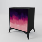 AURORA BOREALIS 1-Door Sideboard in Black Finish