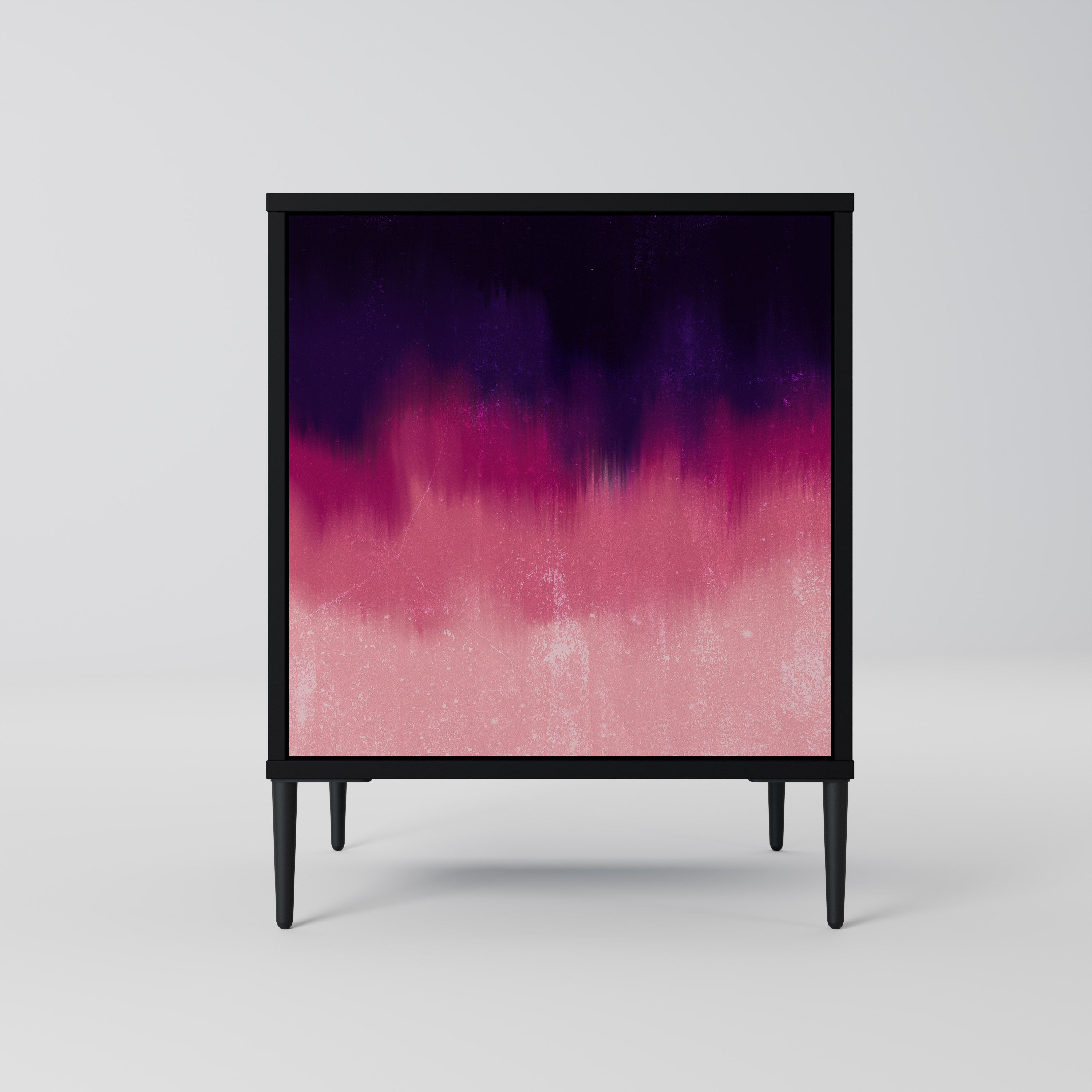 AURORA BOREALIS Sideboard mit 1 Tür in Schwarz