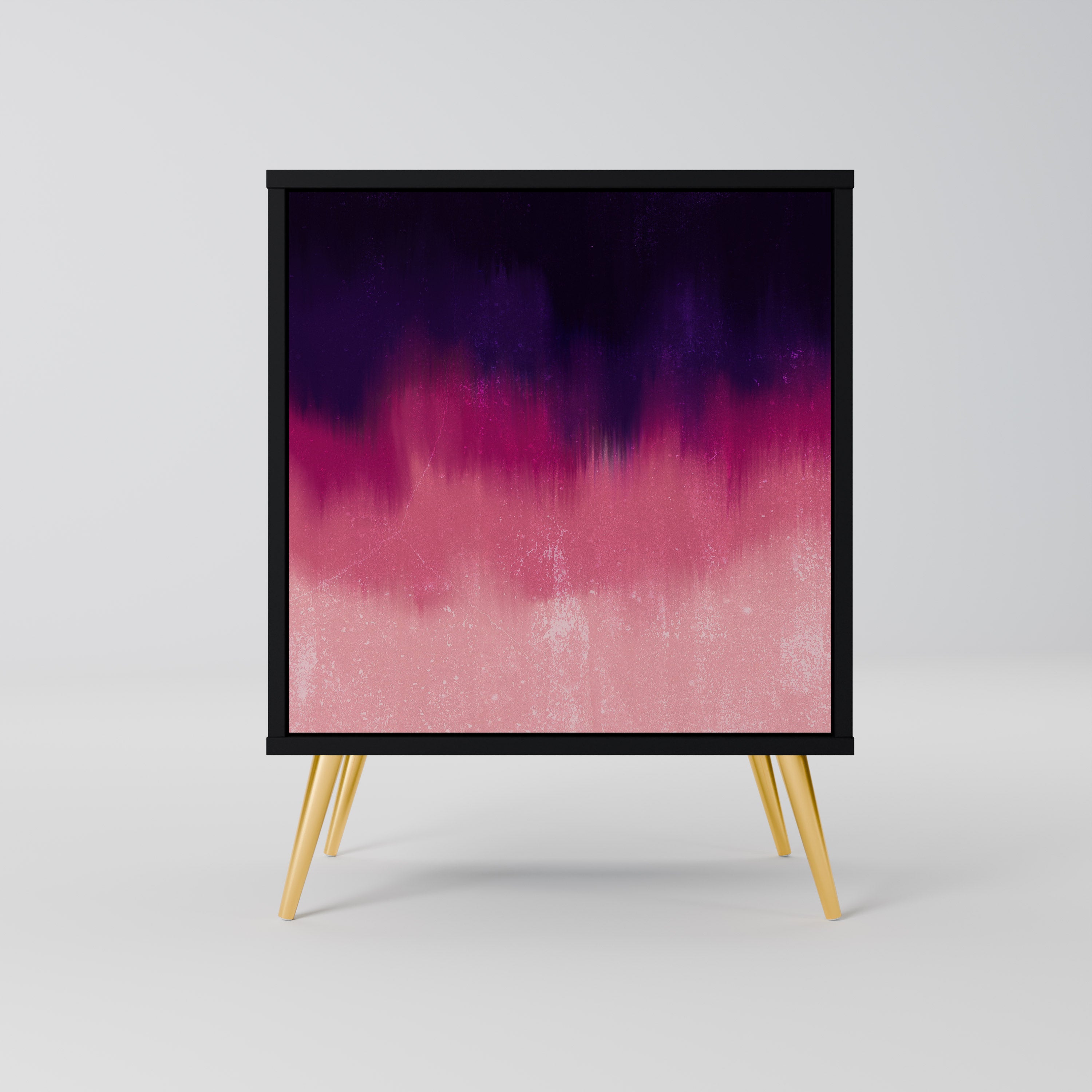 AURORA BOREALIS Sideboard mit 1 Tür in Schwarz