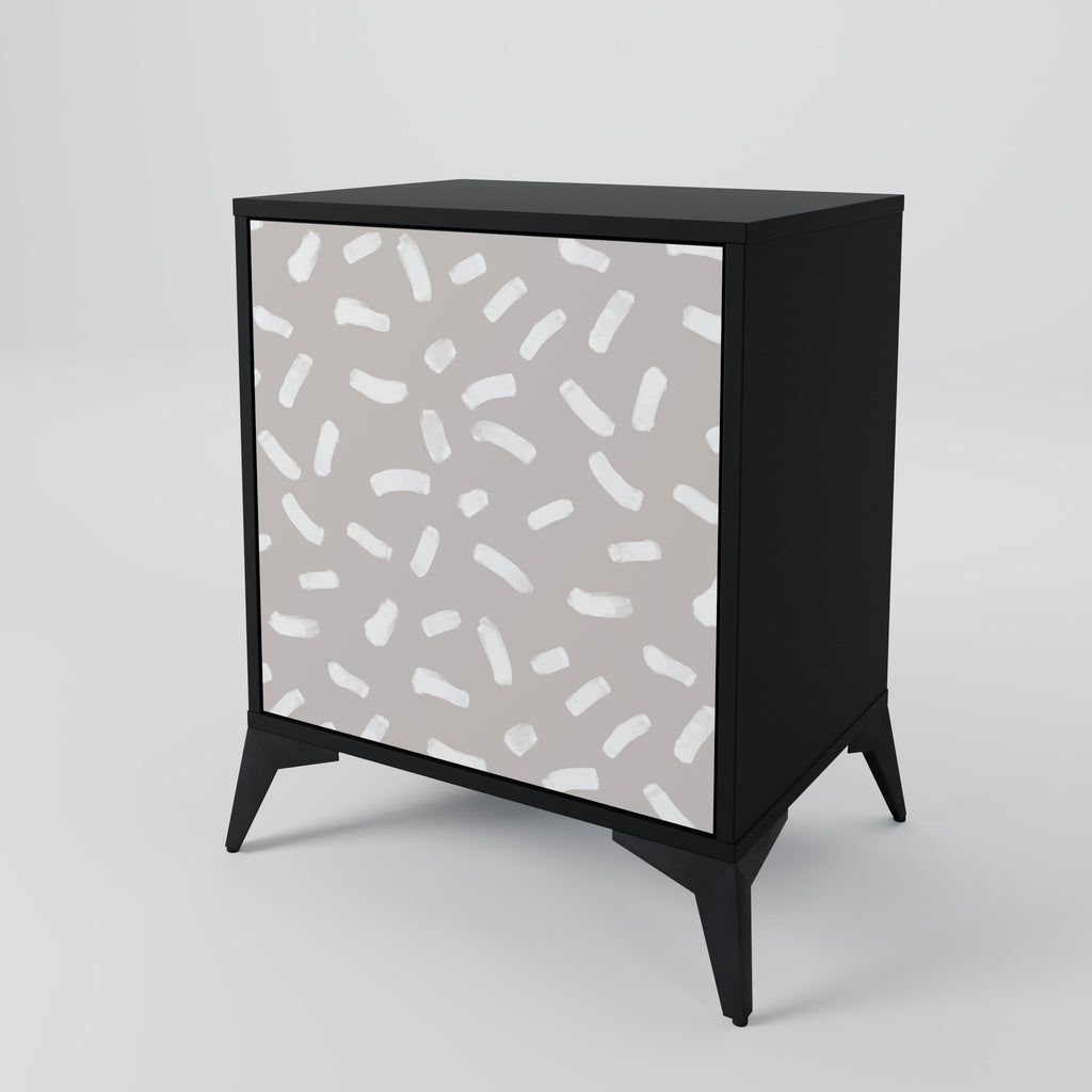 PASSING SECONDS 1-Door Sideboard in Black Finish