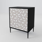 PASSING SECONDS 1-Door Sideboard in Black Finish
