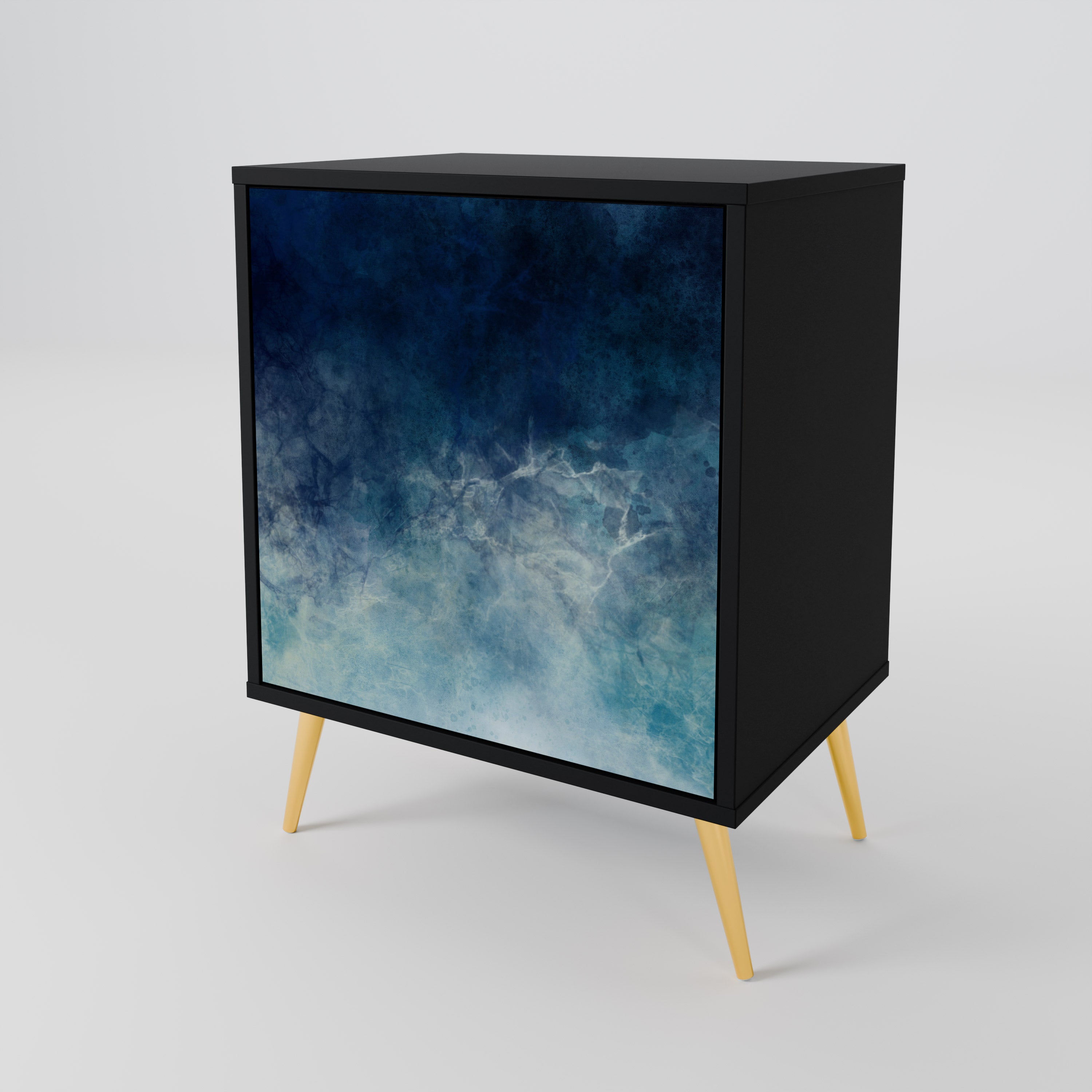 CELESTIAL FALL Sideboard mit 1 Tür in Schwarz
