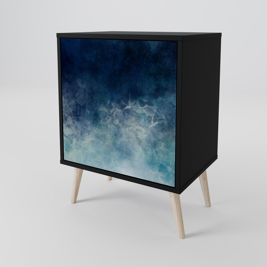 CELESTIAL FALL Sideboard mit 1 Tür in Schwarz