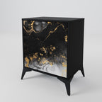 MARBLE OF TOMMORROW Sideboard mit 1 Tür in Schwarz