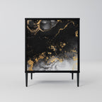 MARBLE OF TOMMORROW Sideboard mit 1 Tür in Schwarz