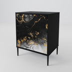 MARBLE OF TOMMORROW Sideboard mit 1 Tür in Schwarz