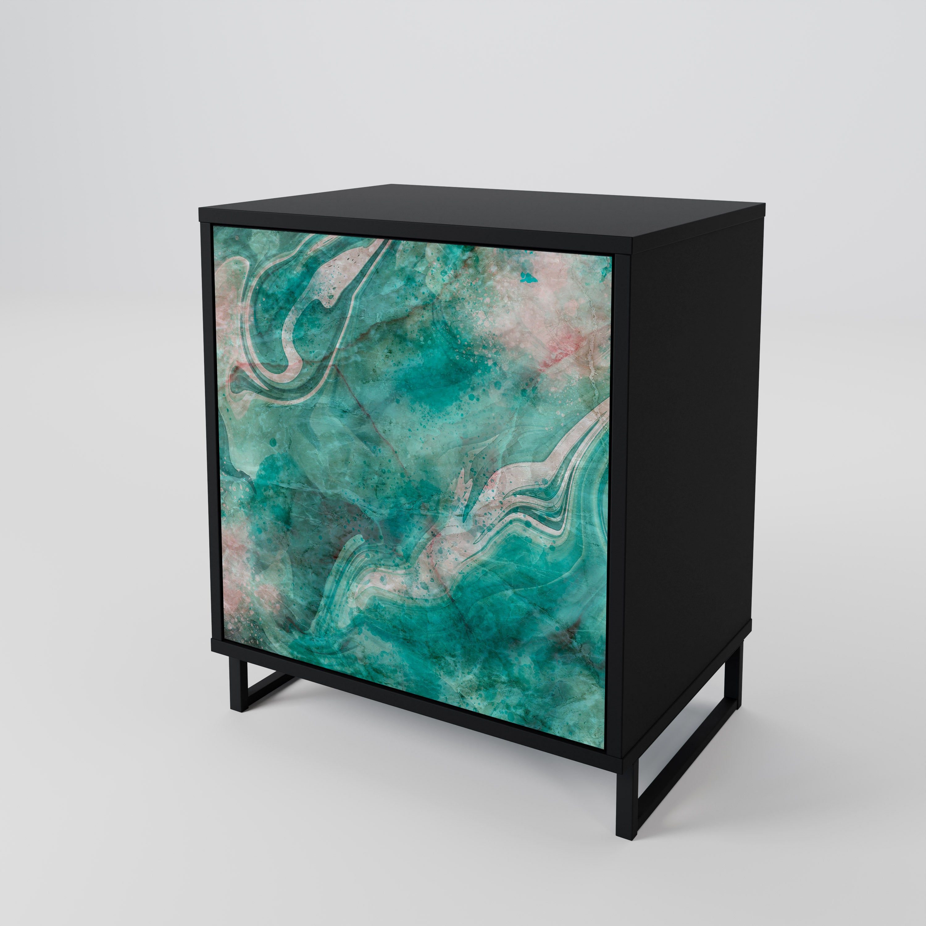 ABSTRACT ALCHEMY Sideboard mit 1 Tür in Schwarz