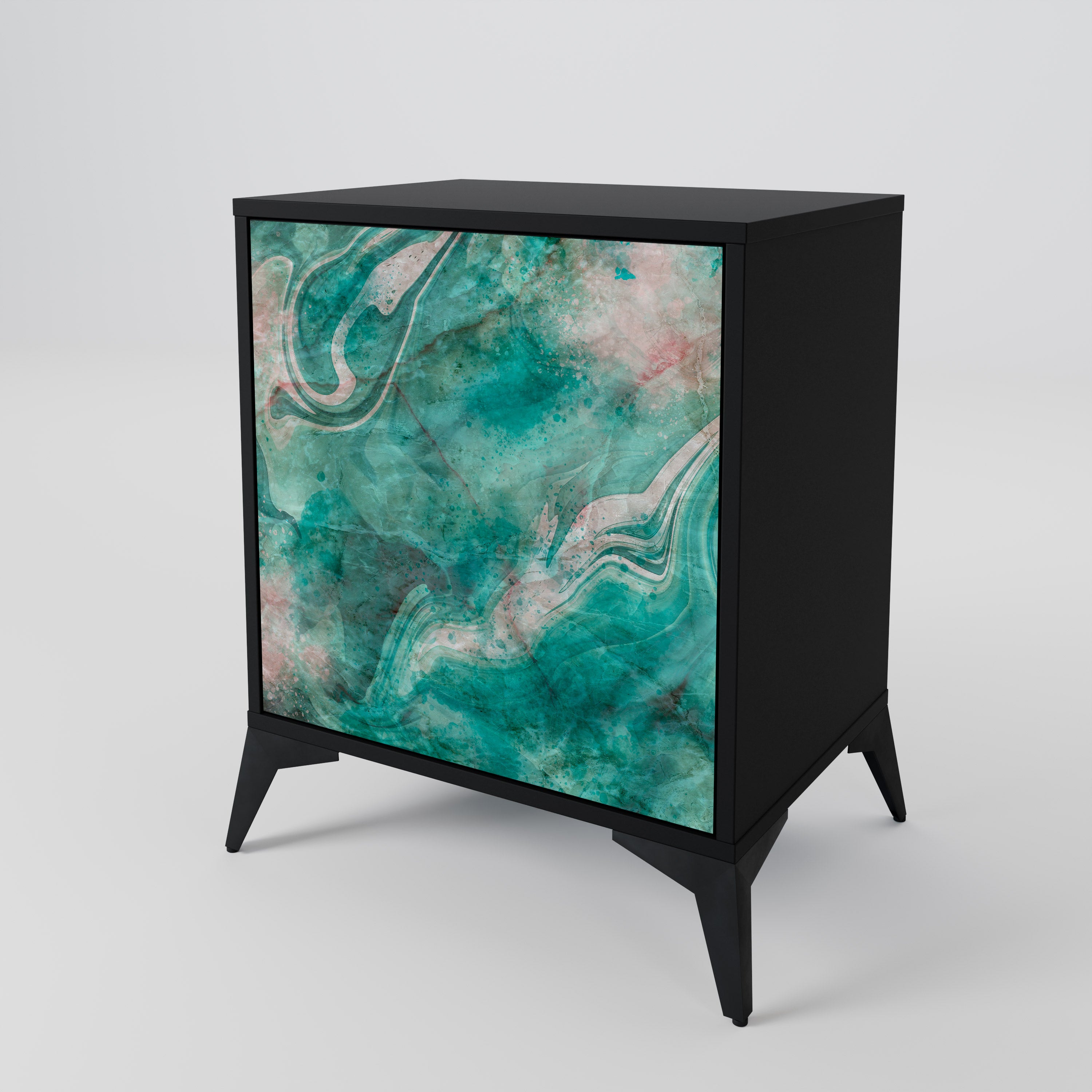 ABSTRACT ALCHEMY Sideboard mit 1 Tür in Schwarz