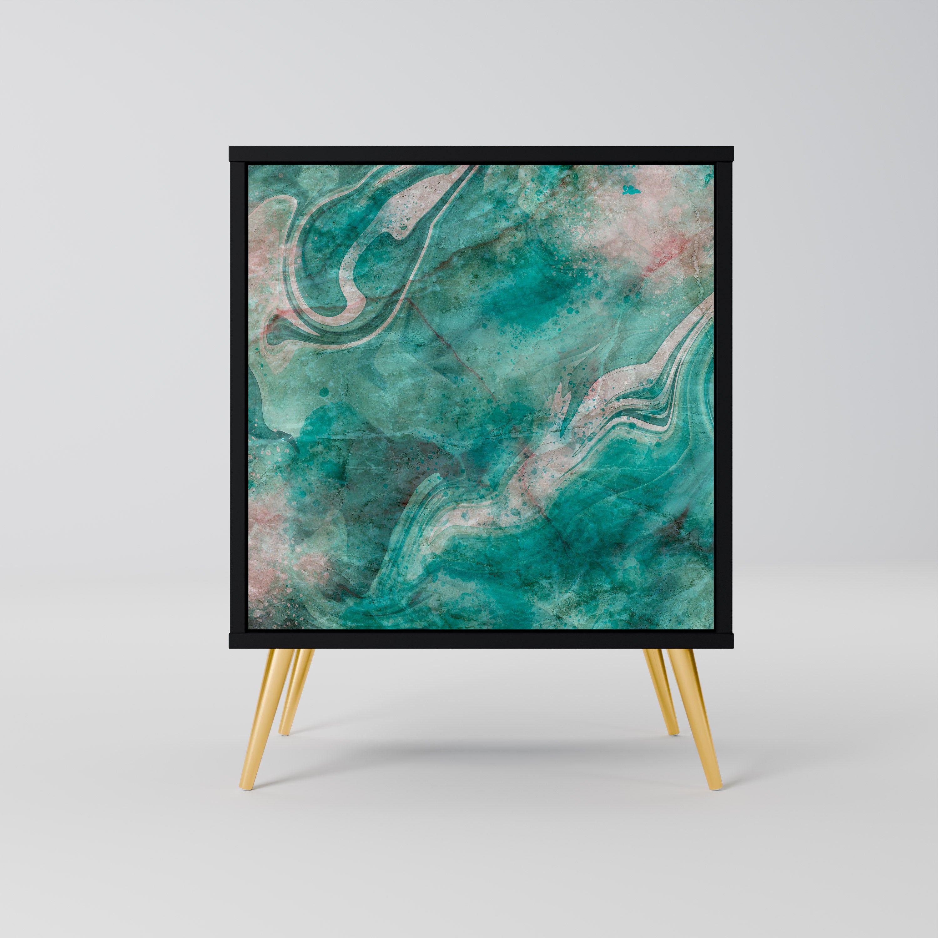 ABSTRACT ALCHEMY Sideboard mit 1 Tür in Schwarz