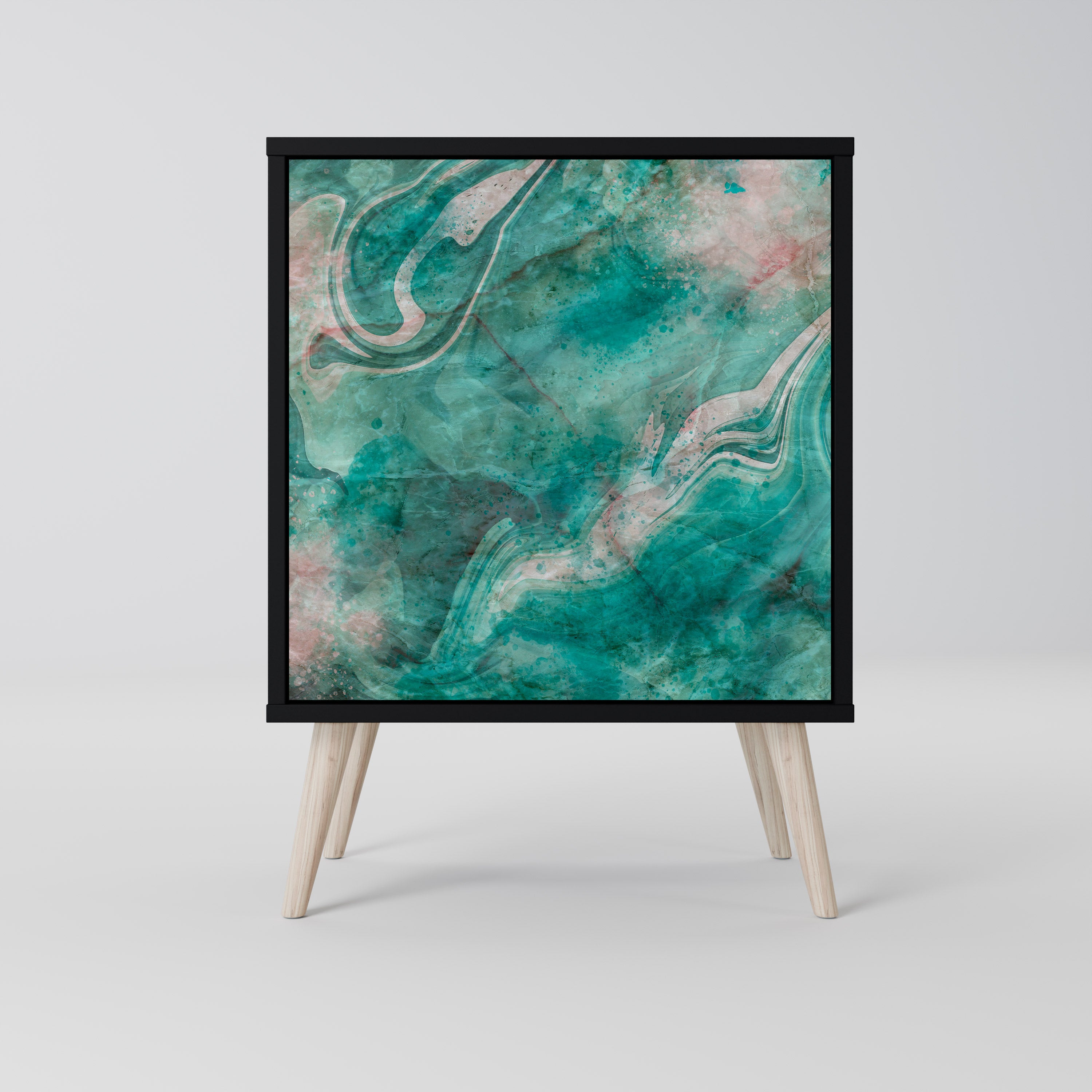 ABSTRACT ALCHEMY Sideboard mit 1 Tür in Schwarz