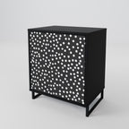 BLINDING LIGHTS 1-Door Sideboard in Black Finish