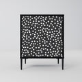 BLINDING LIGHTS 1-Door Sideboard in Black Finish