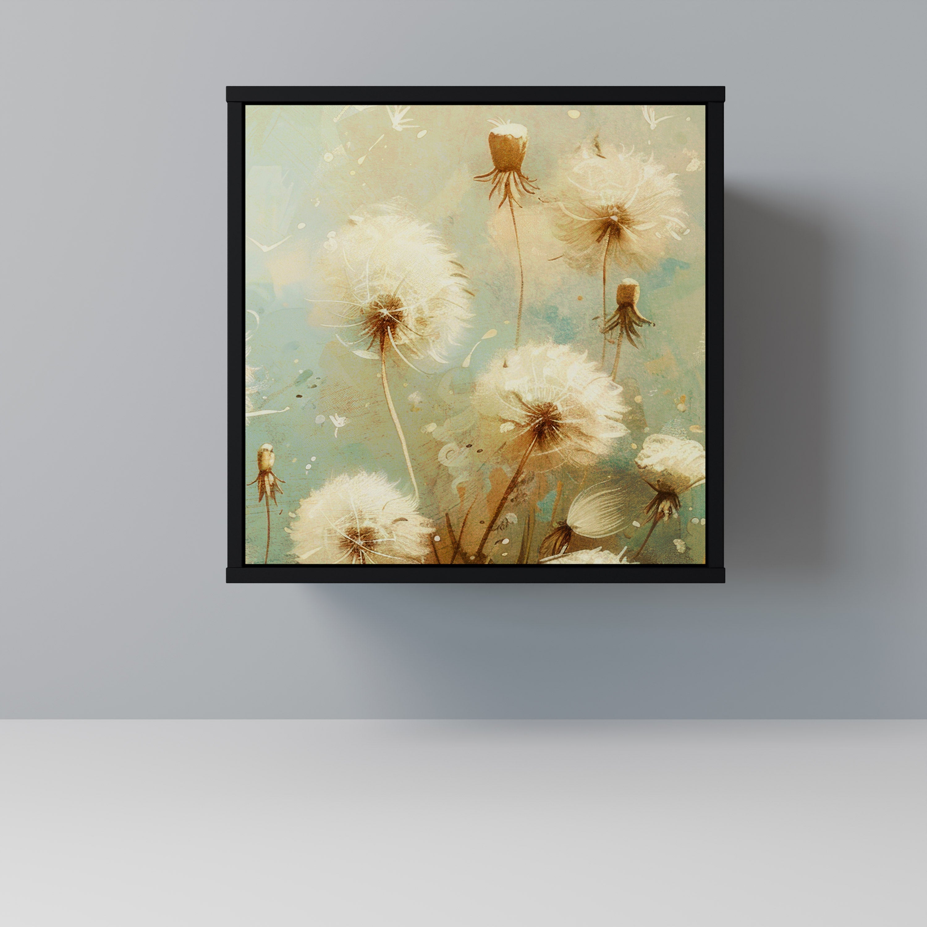 DREAMY MEADOW Sideboard mit 1 Tür in Schwarz