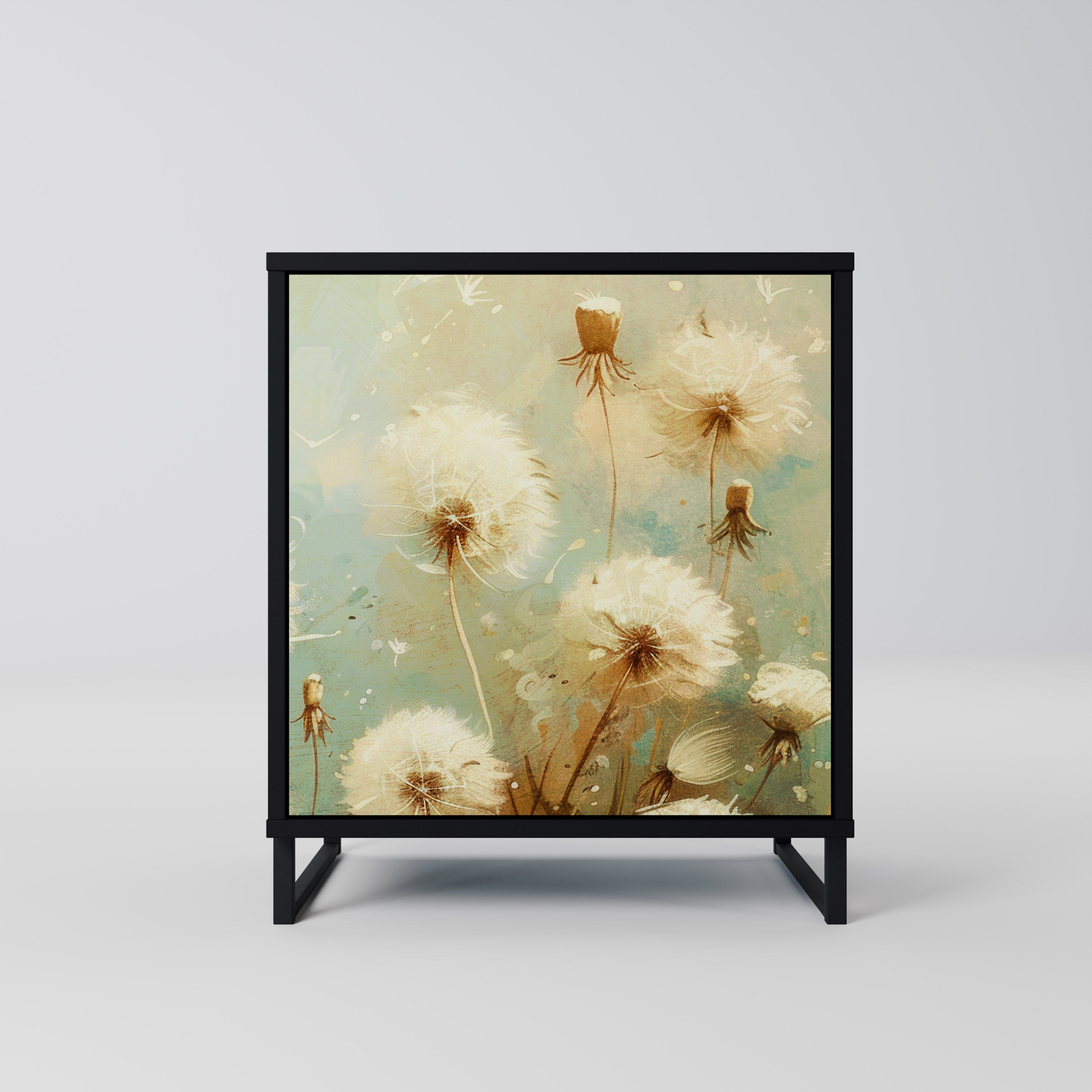 DREAMY MEADOW Sideboard mit 1 Tür in Schwarz