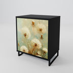 DREAMY MEADOW 1-Door Sideboard in Black Finish