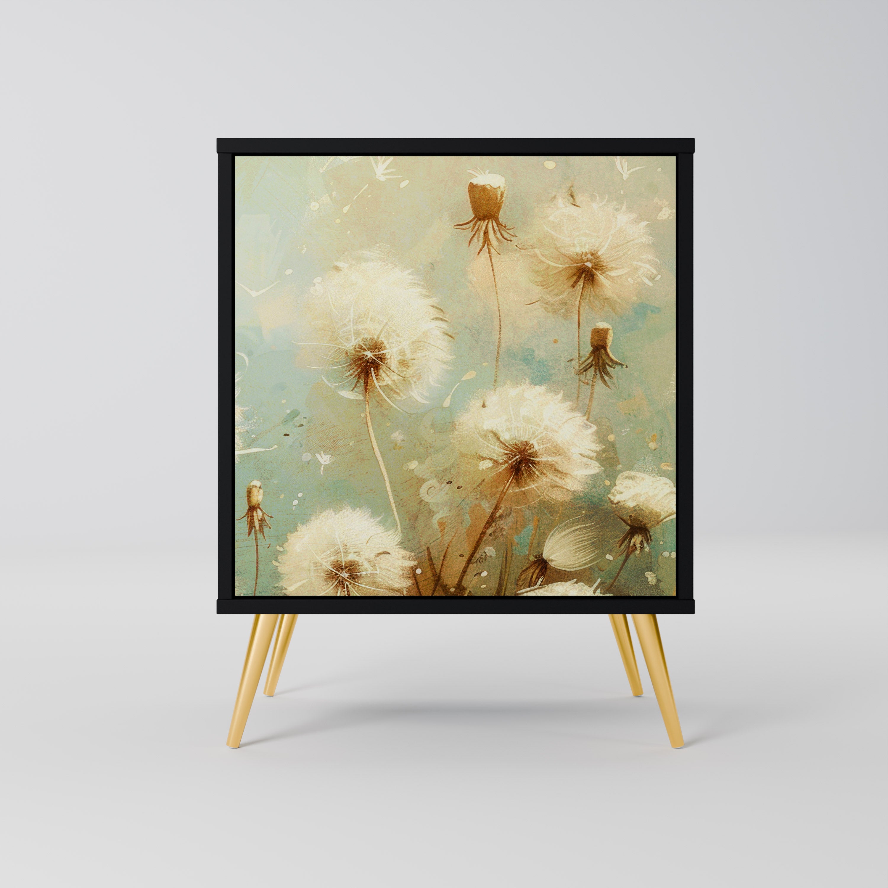 DREAMY MEADOW Sideboard mit 1 Tür in Schwarz