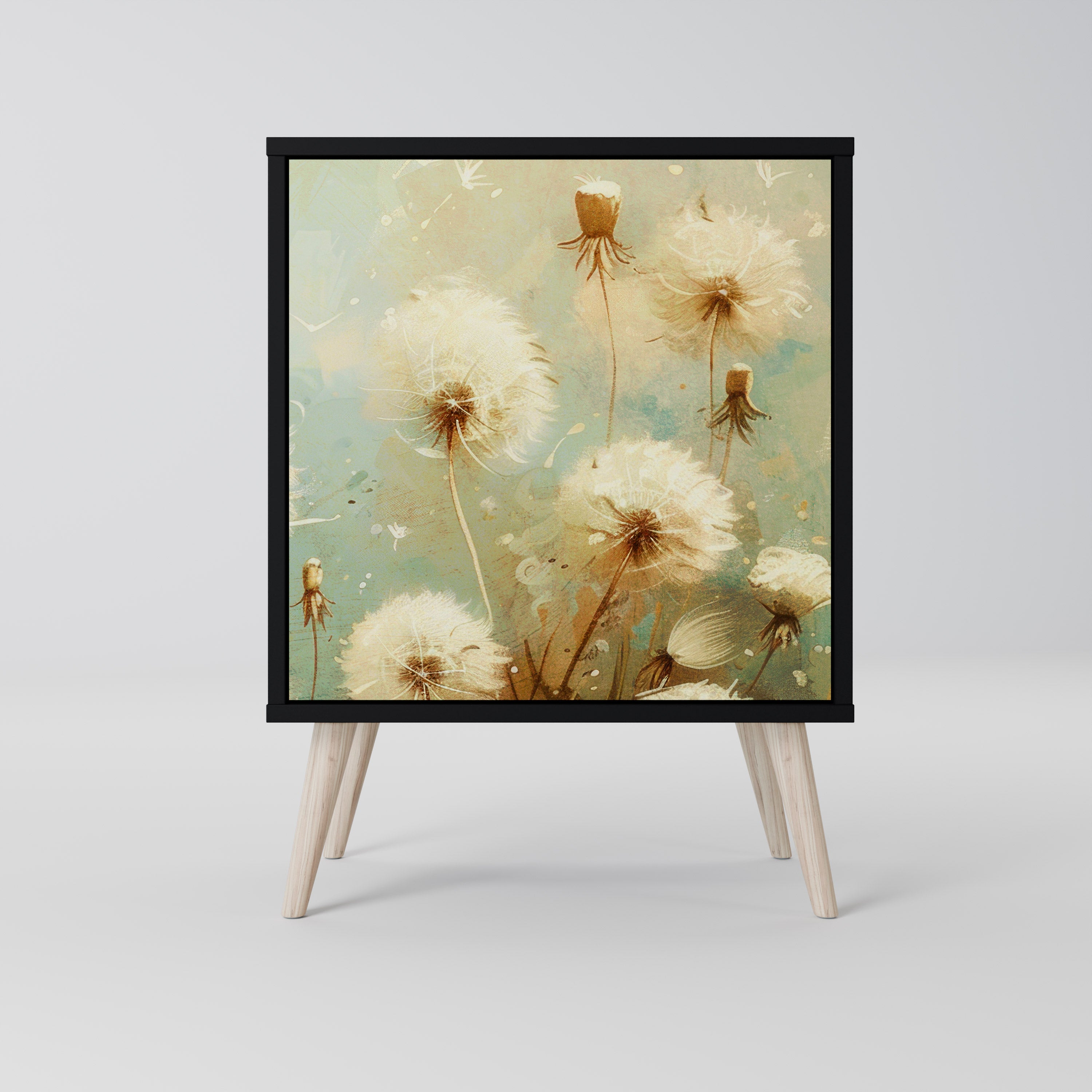 DREAMY MEADOW Sideboard mit 1 Tür in Schwarz