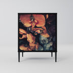 NEVERENDING BLOOM 1-Door Sideboard in Black Finish