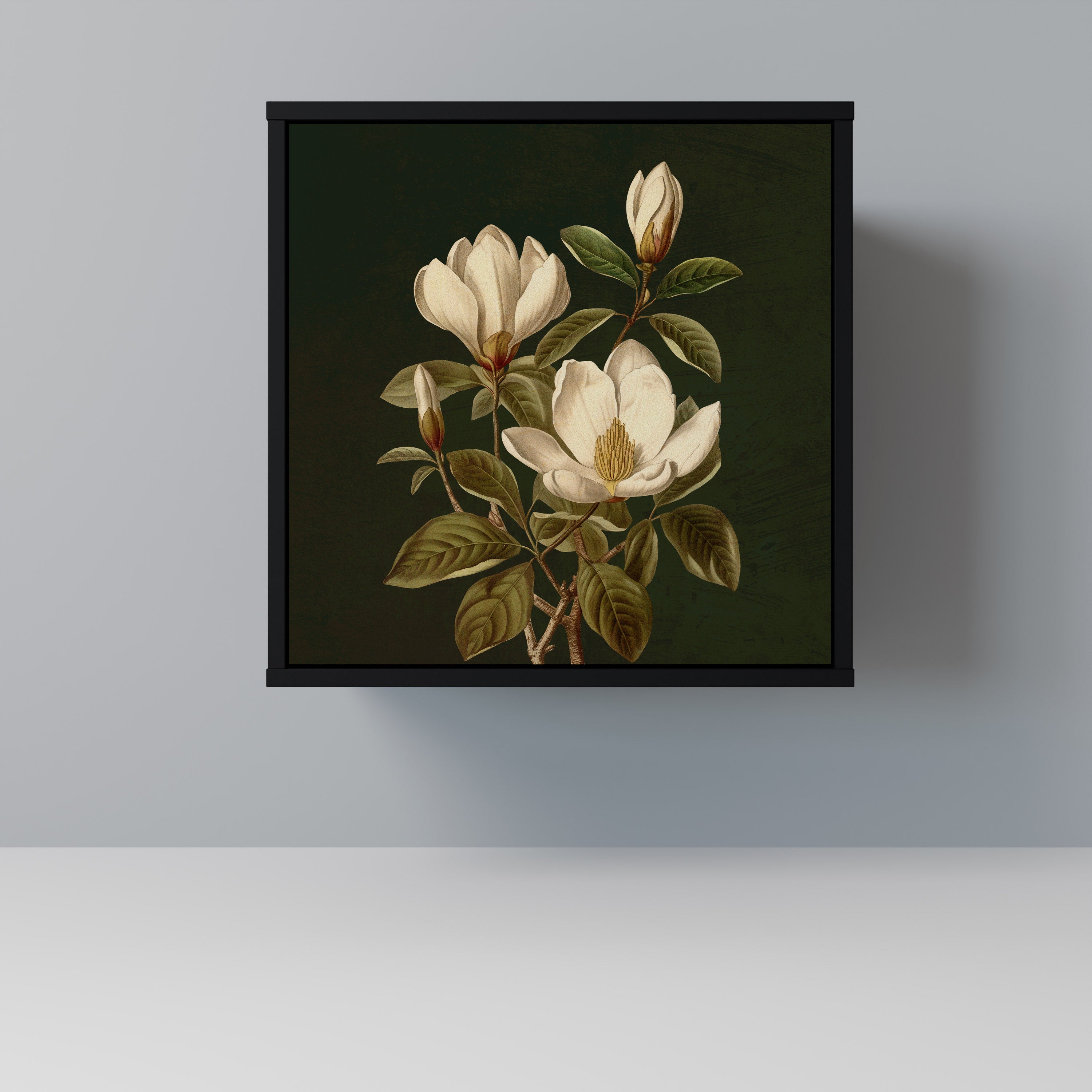 FLORAL NOIR Sideboard mit 1 Tür in Schwarz