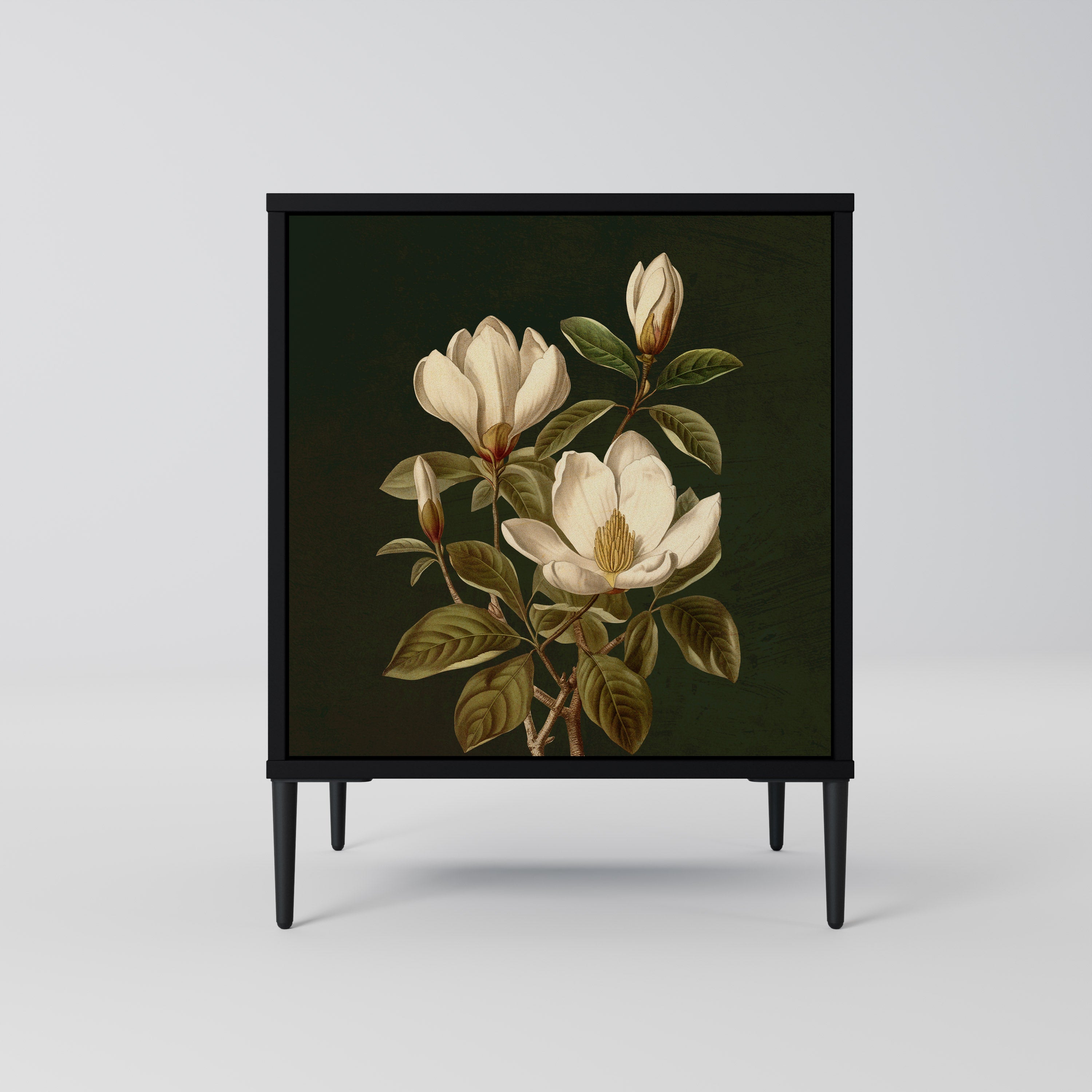 FLORAL NOIR Sideboard mit 1 Tür in Schwarz