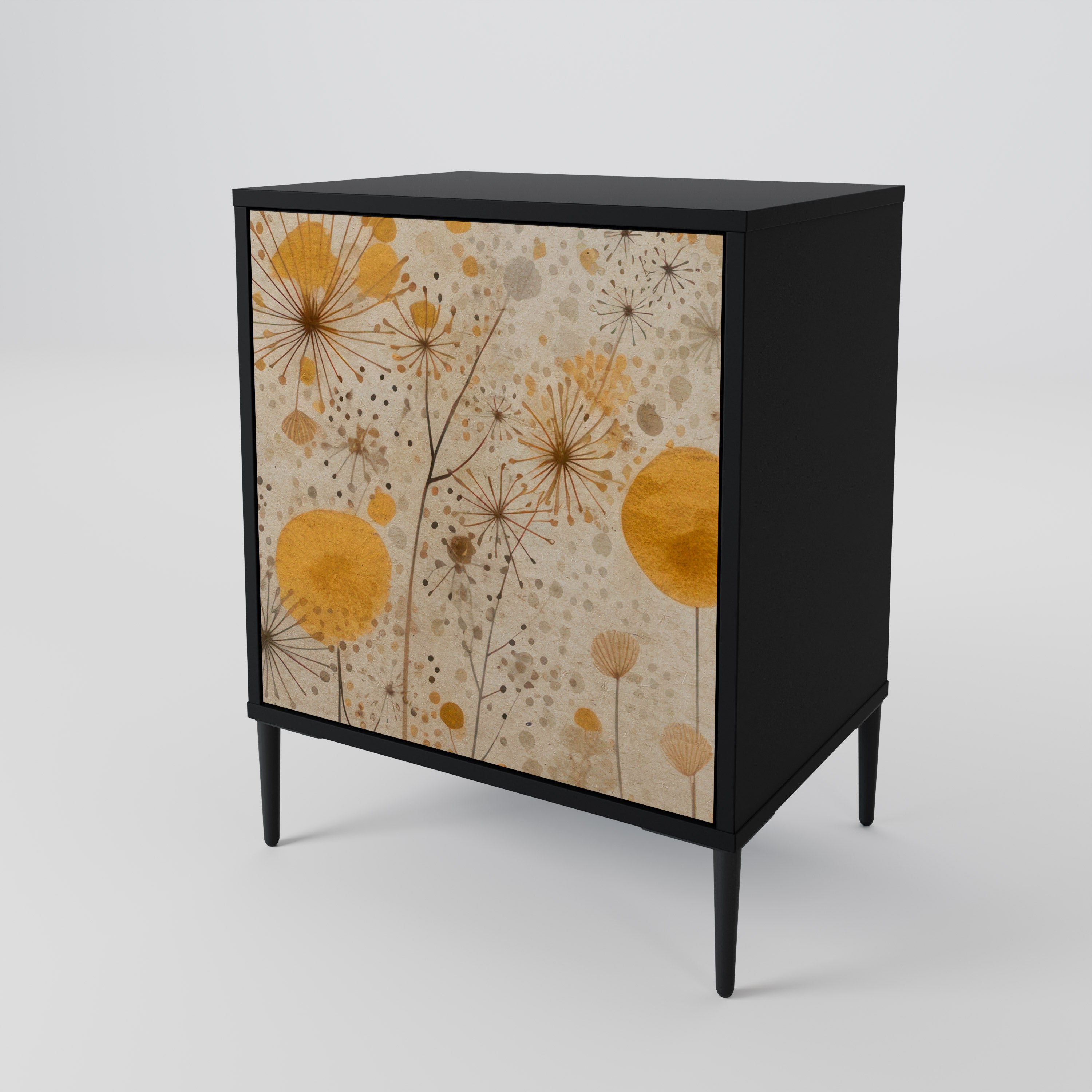 MORNING GLADE Sideboard mit 1 Tür in Schwarz