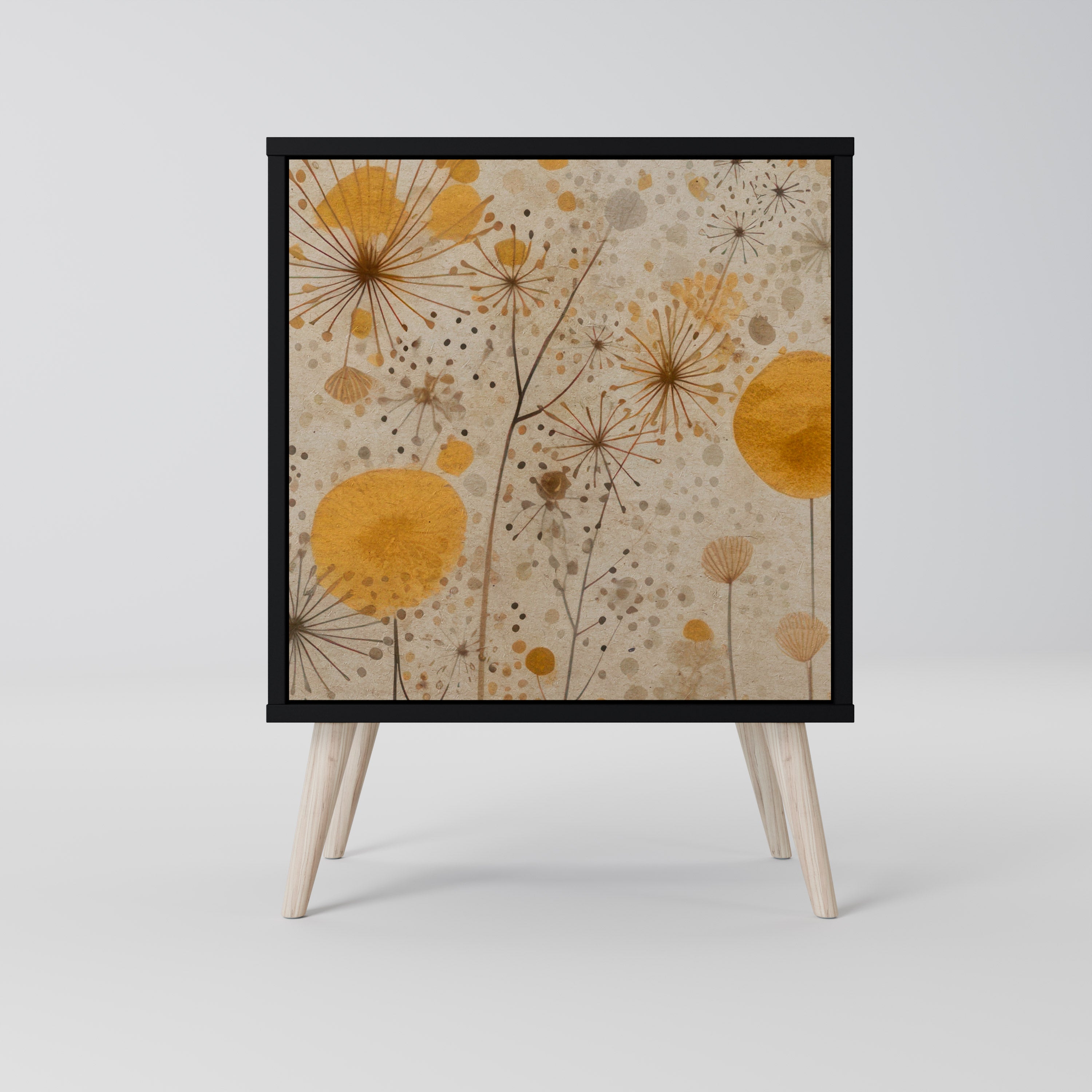 MORNING GLADE Sideboard mit 1 Tür in Schwarz