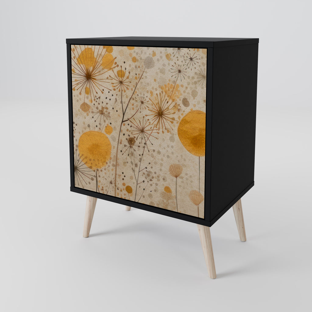 MORNING GLADE Sideboard mit 1 Tür in Schwarz